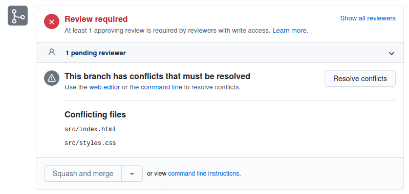 merge conflicts